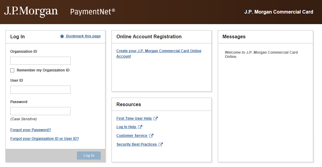 Navigating the Log In Screen
